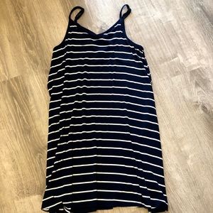 Mossimo striped navy blue dress